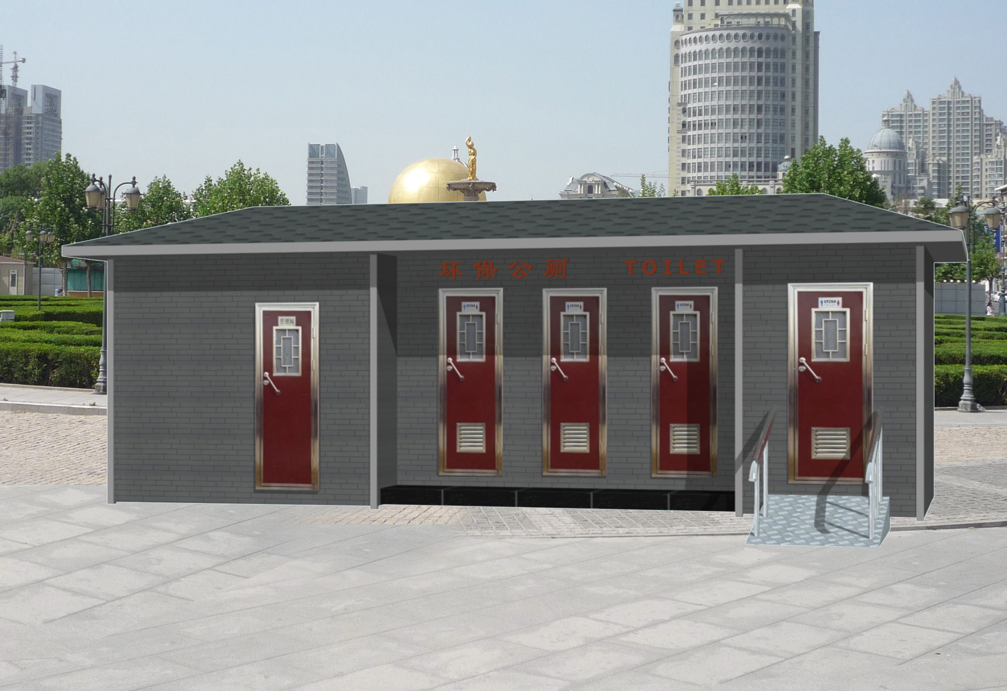 移動(dòng)廁所效果圖三 移動(dòng)廁所效果圖三